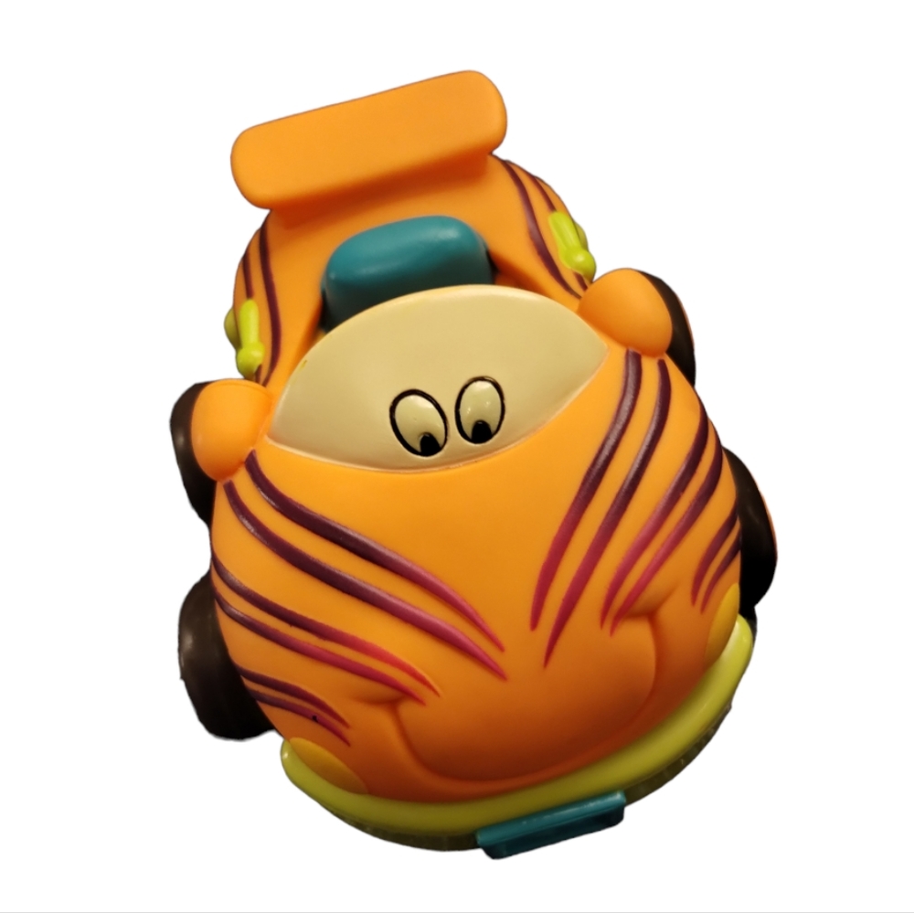 Just B. You Tiger Pull-Back Friction Car Vehicle Toy Rattle Bell Baby